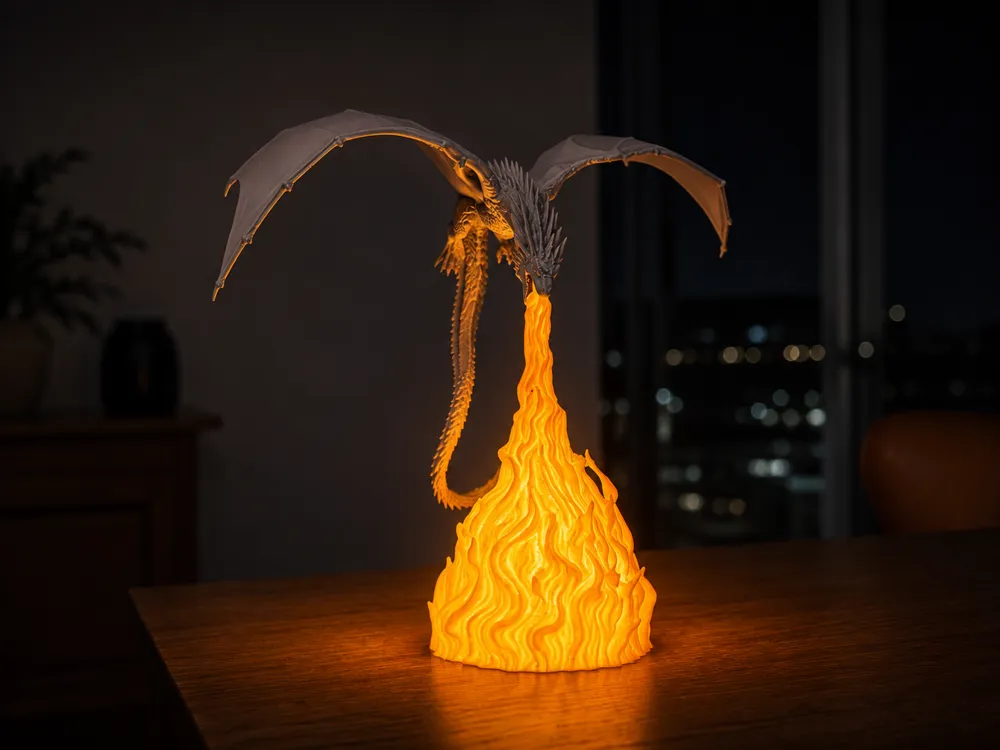 Luminária de Dragão