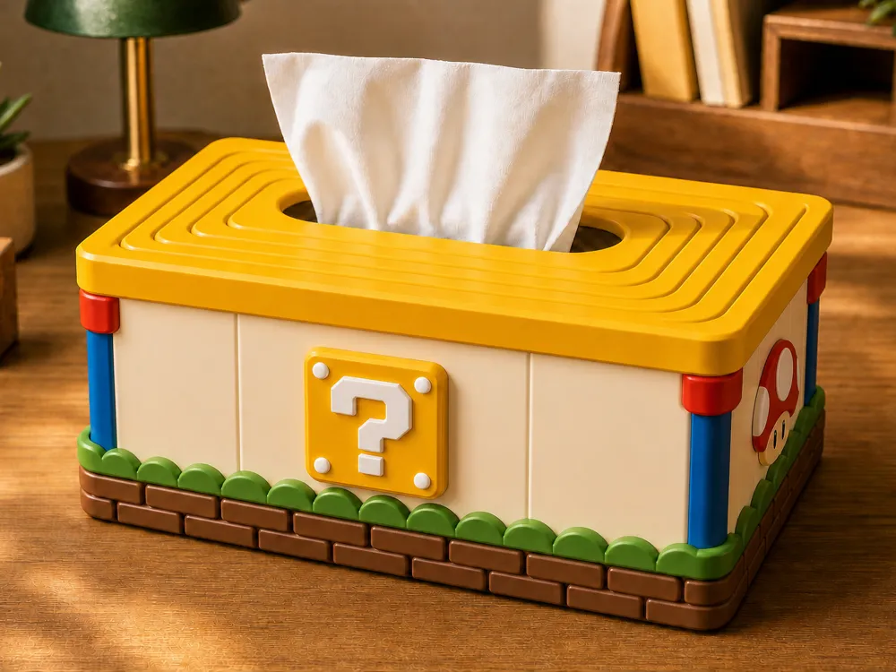 Caixa de lenços de papel do Mario